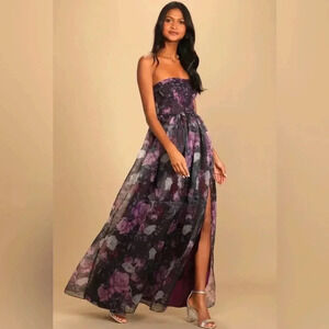 NWOT Lulu's Floral Maxi Dress